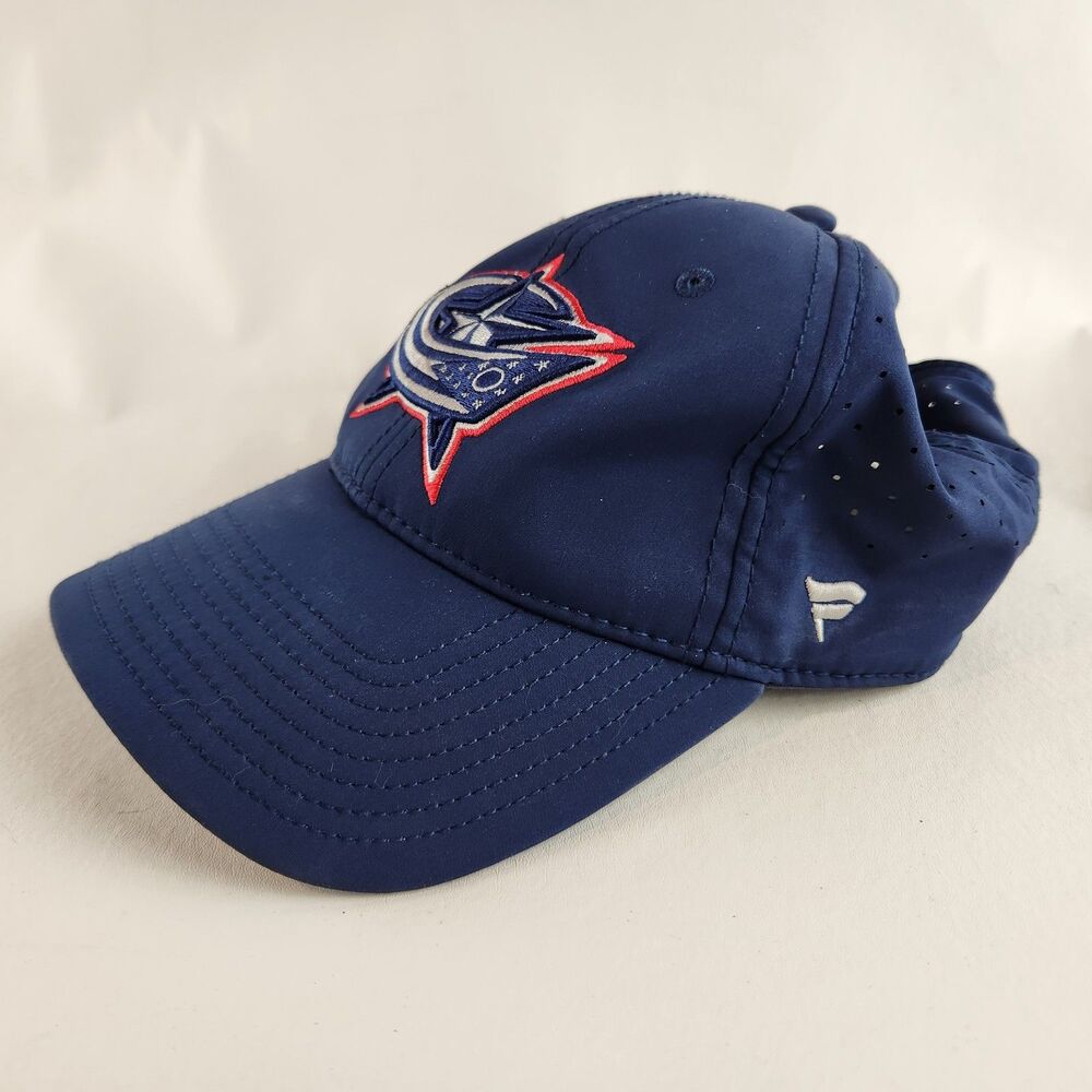 Columbus Blue Jackets Hat Navy Adjustable Authentic Pro Fanatics Hockey Cap - Picture 5 of 12